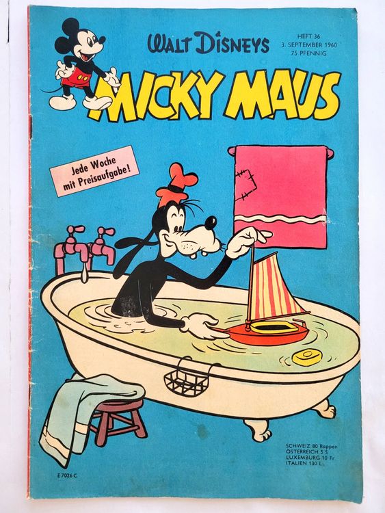 Micky Maus Heft 36 von 1960 (Gebraucht) in Schöftland für CHF 2.5 – mit ...