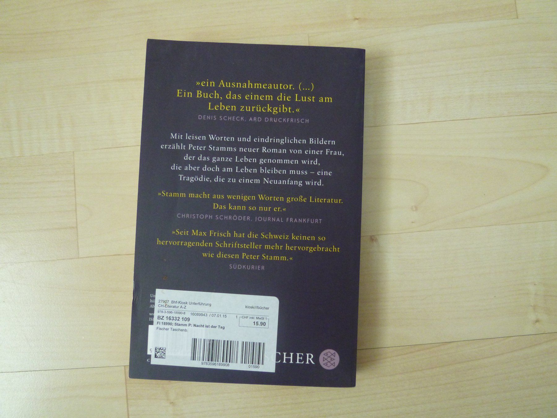 Libri: Nacht ist der Tag   Peter Stamm  TB – Usato da Dättlikon venduto da Mamakuga 2