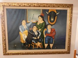 Grosses Ölgemälde - Familie von Toreros