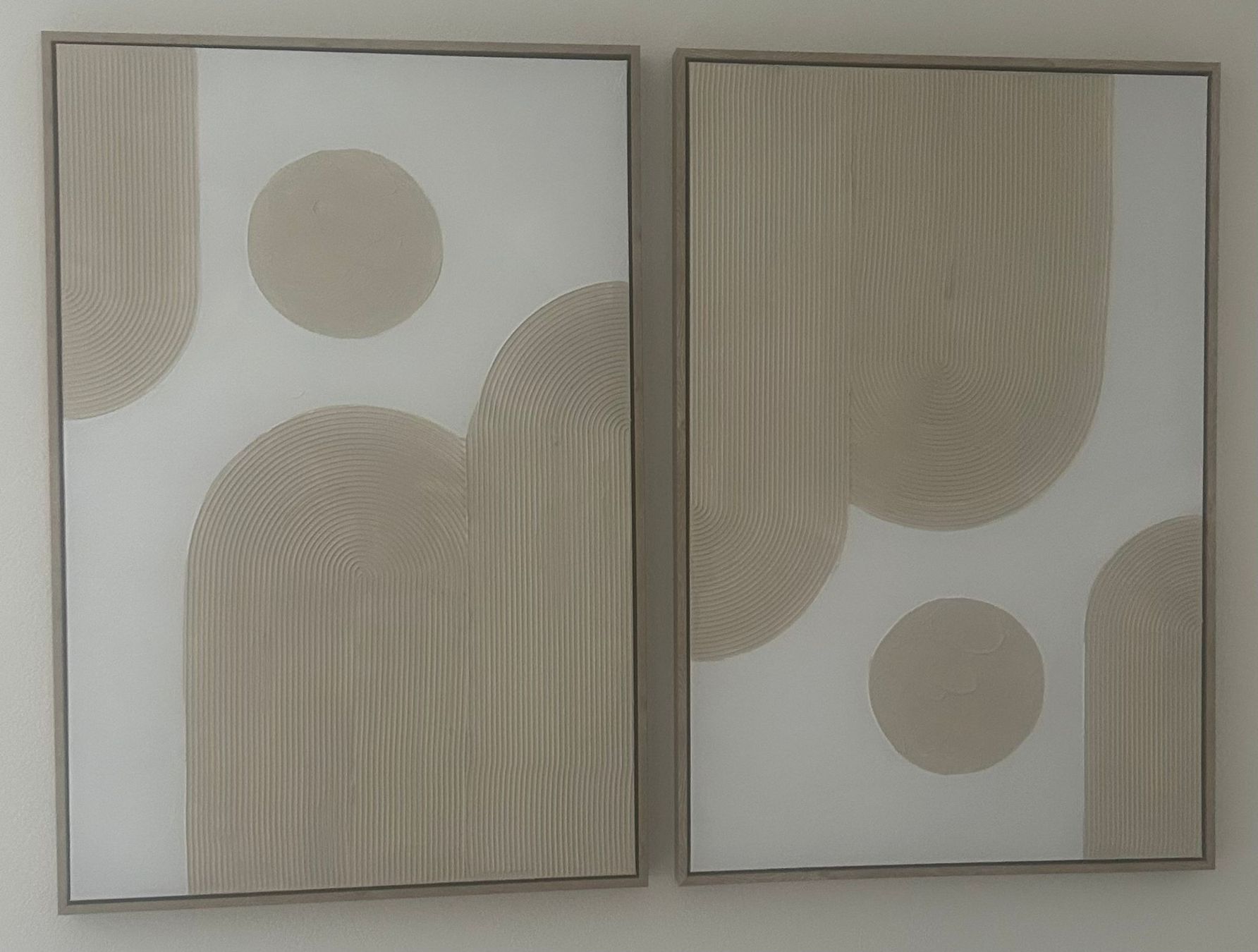 Foto & Immagini: 2x Bild Weiss/Beige 60x90 – Usato da Stäfa venduto da arm_8tm9 1
