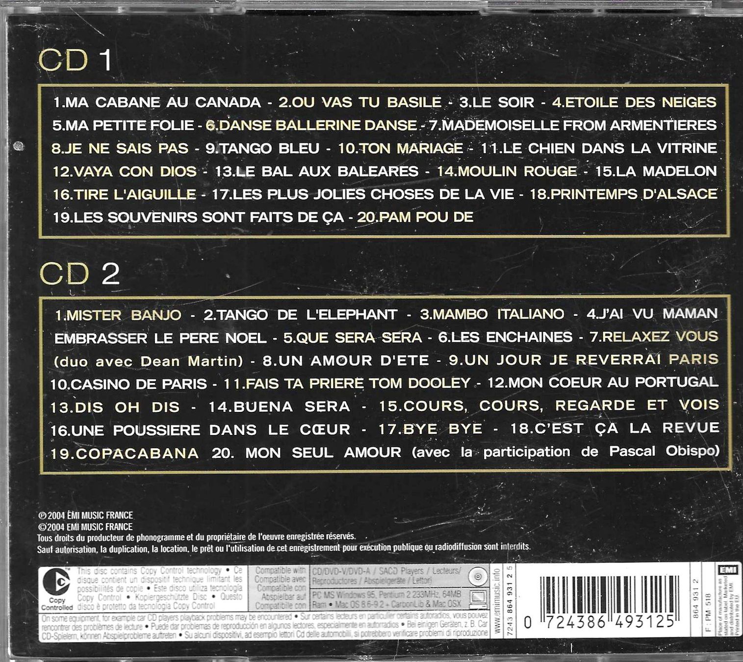 CD: Line Renaud 2 CD's - Mes 40 chansons d'or – Usato da Savagnier venduto da Ne2065 1