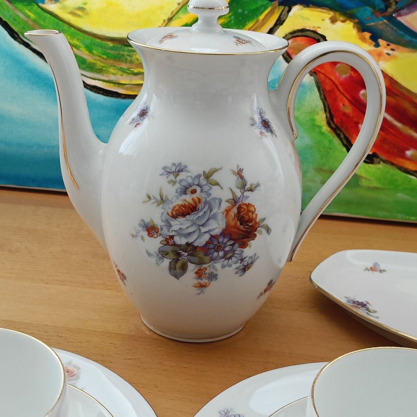 Set di piatti: Vintage florales Kaffee- oder Teeservice Tirschnreuth Bayern – Usato da Birr venduto da sen_sy55 7