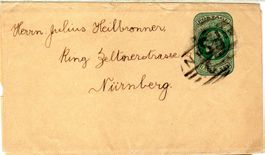ZEITUNGSBAND VON ENGLAND NACH NÜRNBERG HALFPENNY - DI56