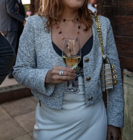Zara Blazer chanel-style grau weiss neuwertiger Zustand