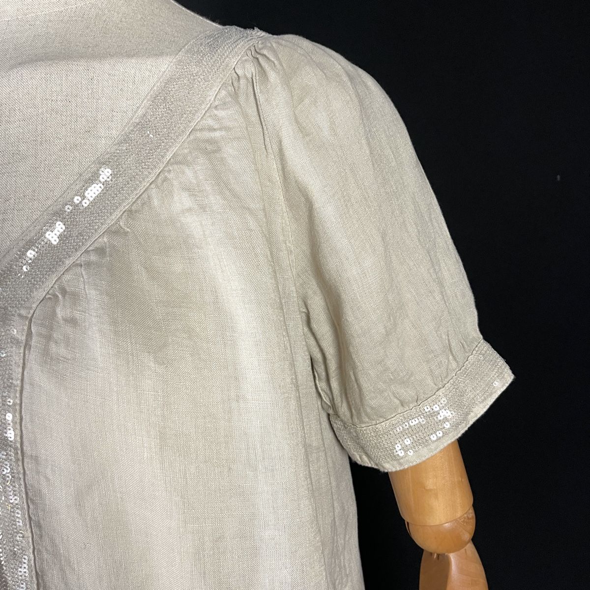Vestiti: 120% LINO Beige Linen Dress – Nuovo (secondo la descrizione) da Emmen venduto da Avviivva_Com2023 2