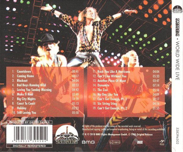 CD: Scorpions – World Wide Live Digipak – Usato da Gingins venduto da Demonseed 1