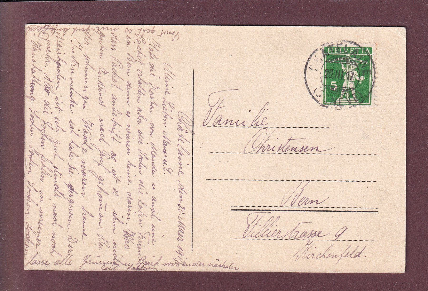 Ansichtskarten: GENEVE - Rade le soir - Barque - 1917 – Gebraucht aus Pully von nicecards 1