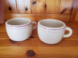Paire de tasses américaines céramique 1940's