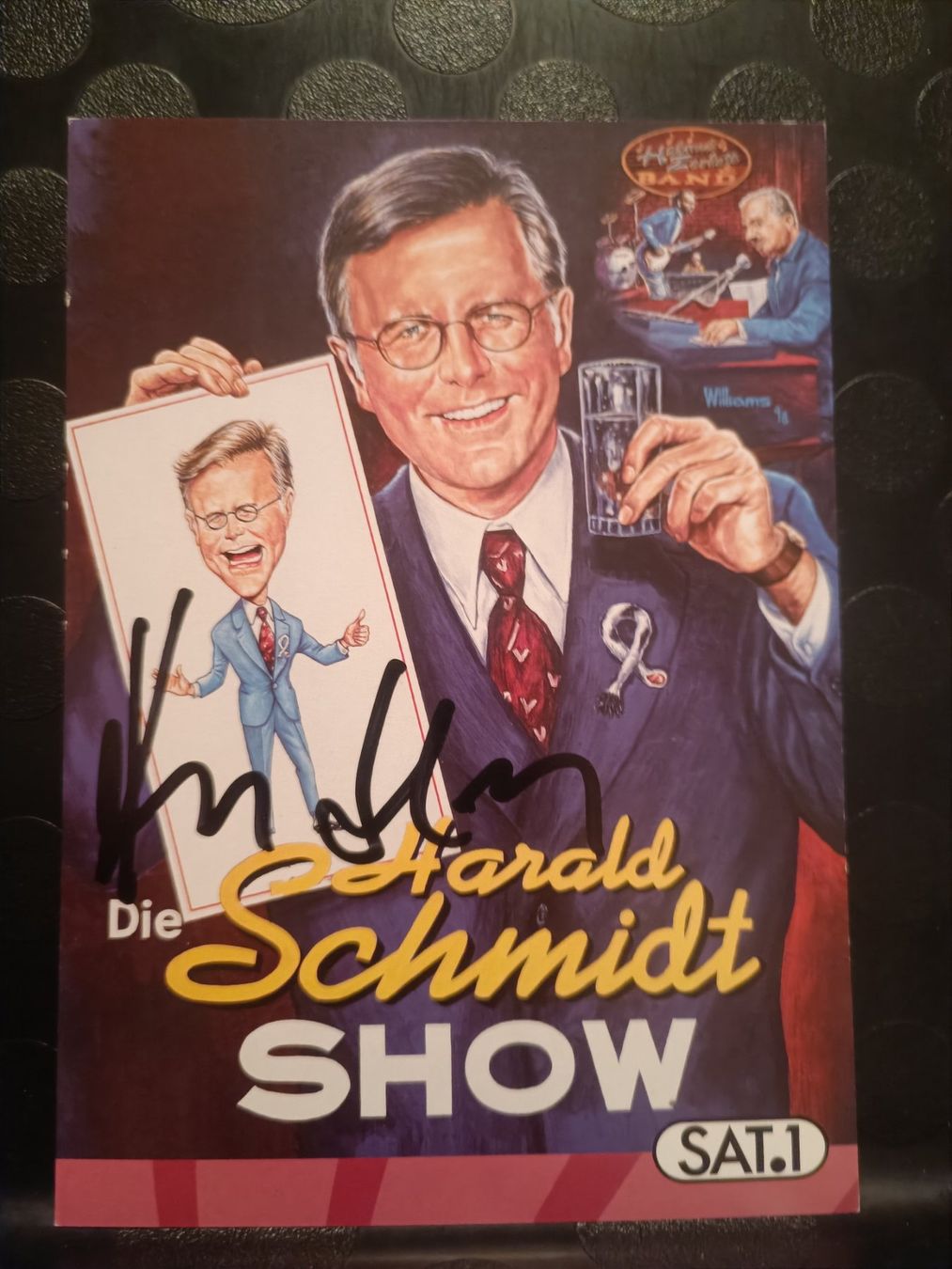 Autografi: Harald Schmidt - handsignierte Autogrammkarte 🎉 – Usato da Menziken venduto da Artographs