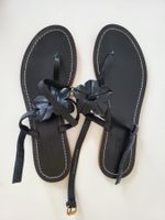 Marc O'Polo Damen Sandalen, Gr. 39 - schwarz, Leder