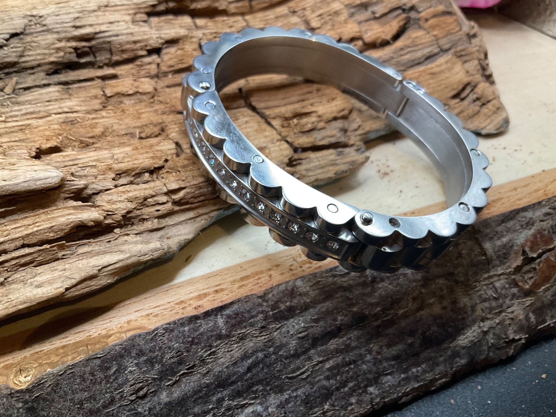 Armbänder & -reifen: Massiver Armreif aus Edelstahl – Neu (gemäss Beschreibung) aus luzern von Alpendorf1 2