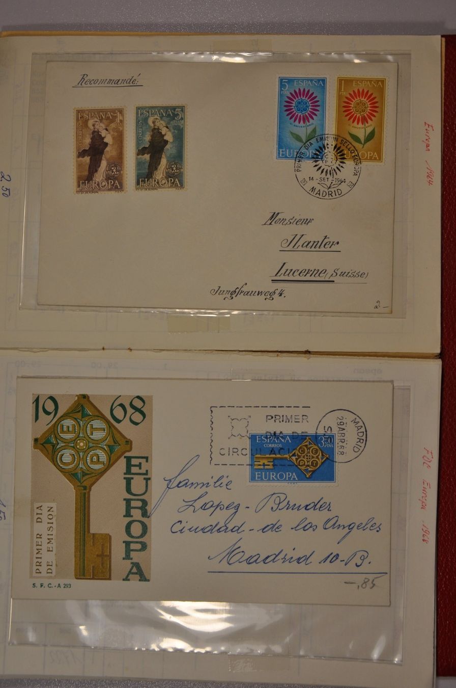 Tutti i francobolli: Spanien Rundsendeheft mit FDC und Einzelmarken – Usato da Wolfhalden venduto da Zinauktion 2