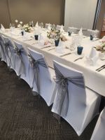 50 Stuhlschleifen organza antrazith