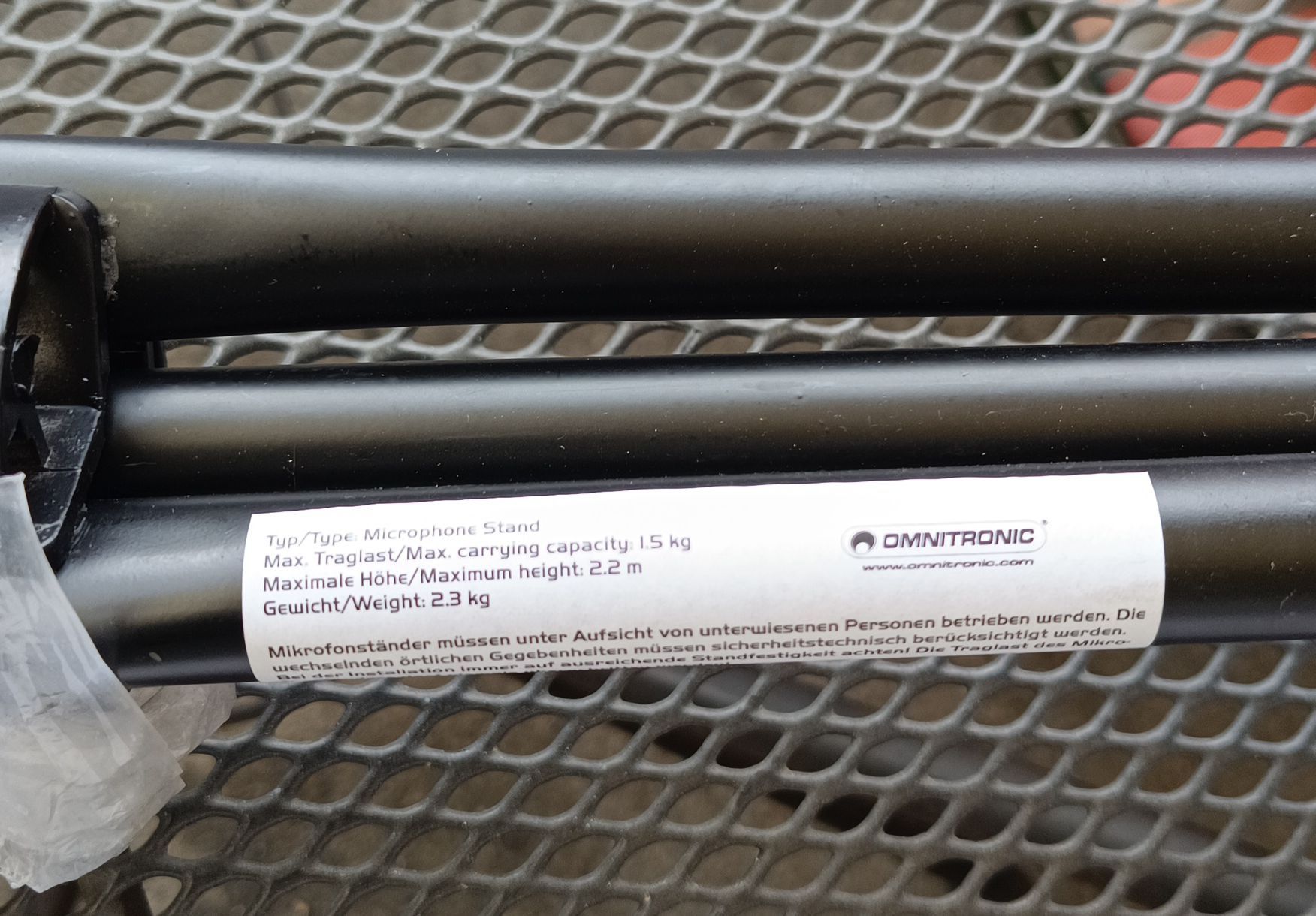 Supporti per strumenti musicali & leggii: Omnitronic Mikrofonständer - Robust & Zuverlässig (em285) – Usato da Künten venduto da Schnaepplihuus 1