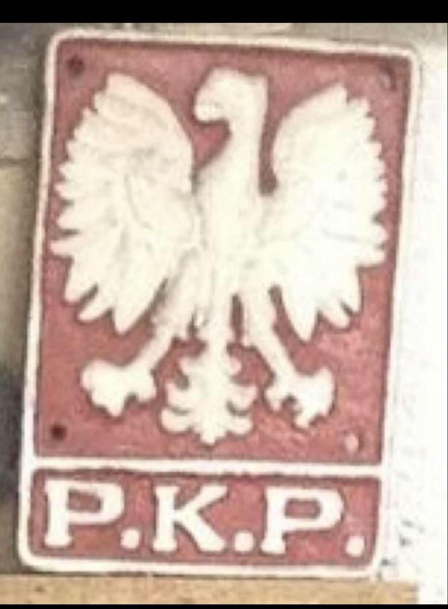 Insegne: Polnisches Staatsbahnen Gussschild – Usato da Heimberg venduto da Laba0