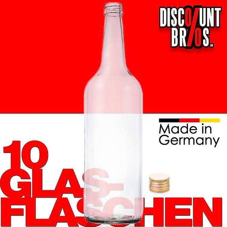 Glasflaschen Mit Schraubverschluss 1000 Ml