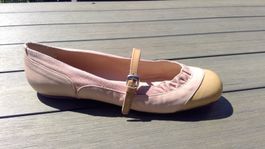 Chaussures Ballerines rose pâle Maddison cuir, pointure 40