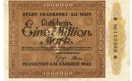 Frankfurt 1 Mil.Mark 01.08.1923 VZ+-VZ++