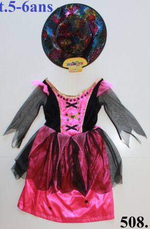 Costume sorcière / Hexe t. 5 - 6 ans