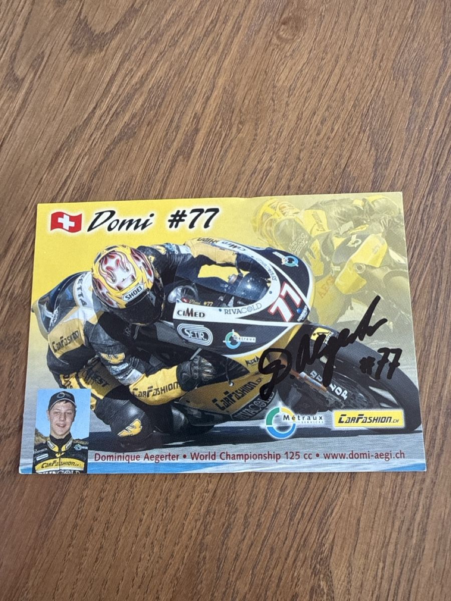 Autographes: Dominique Aegerter Autogramm – D'occasion à Ins par Mi_Ro93