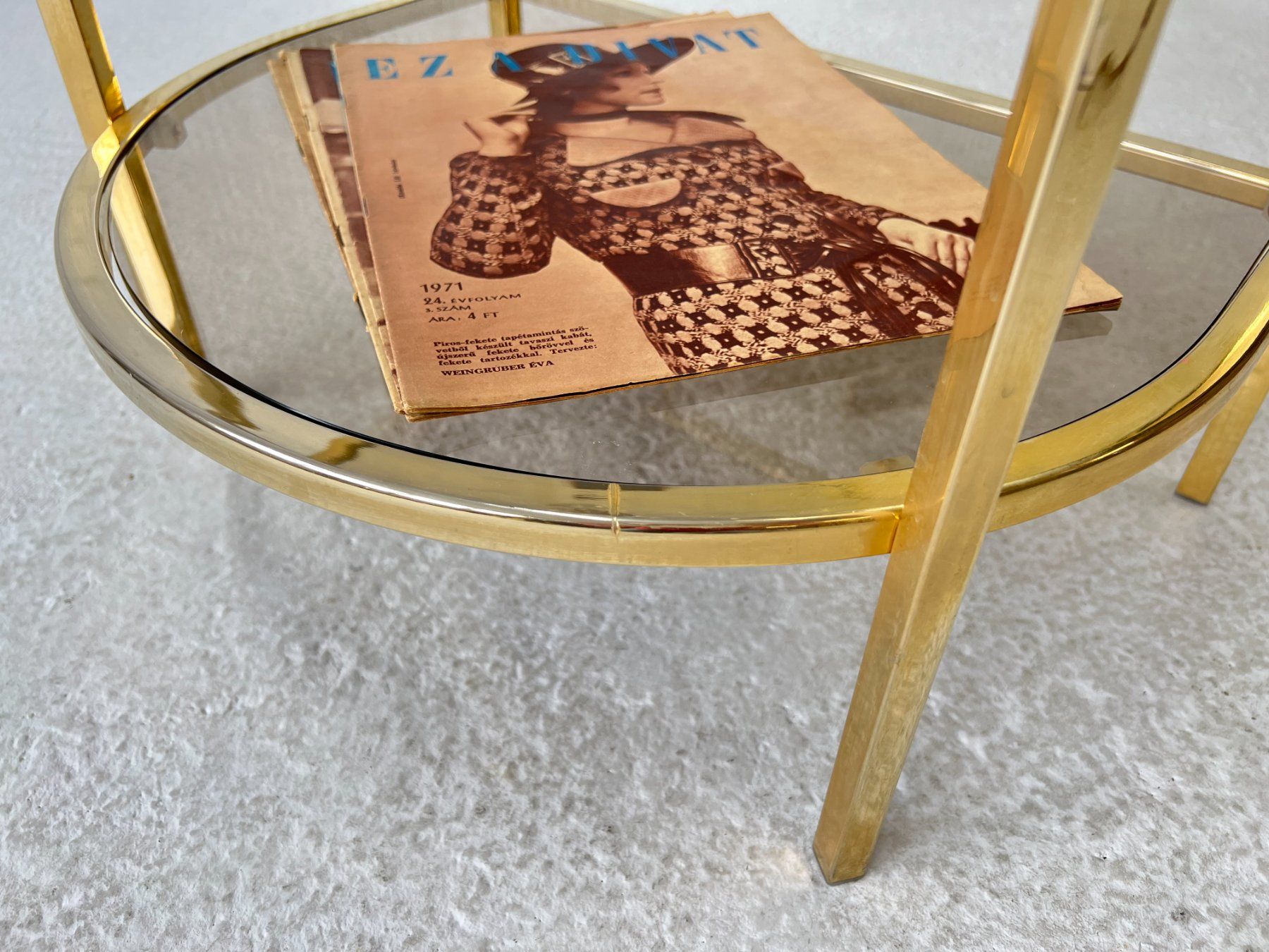 Tavoli: Vintage Beistelltisch - Messing – Usato da Walzenhausen venduto da stilvollwohnen 6