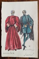 Margarete Rogeler, Kostümbildnerin - Konvolut 12 Aquarelle