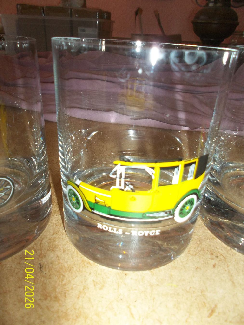 Bicchieri: 5 Whisky-Gläser mit Oldtimern – Usato da Root venduto da rolack 2