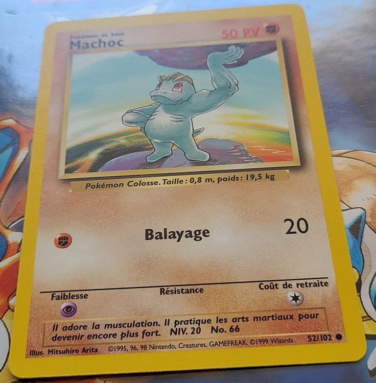 Pokémon Carte collezionabili: Carte Pokémon Machoc (Set de base) 52/102 (fr) – Nuovo (secondo la descrizione) da Bex venduto da Edji1138 2