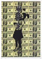 Death, Bomb Hugger Banksy Girl , limitierter Kunstdruck