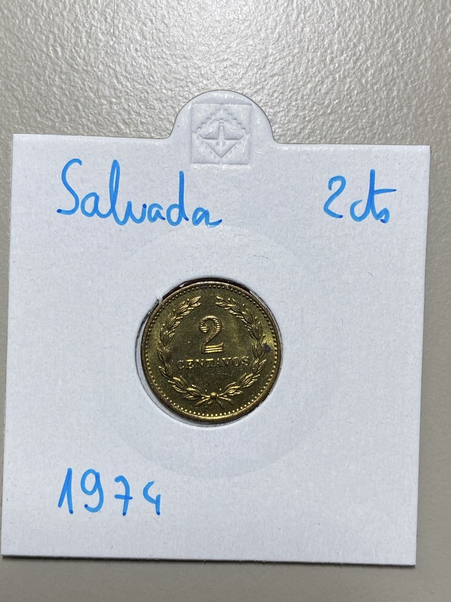 Tutti le monete: Salvador - 2 cents - 1974 – Usato da Payerne venduto da Mike1682