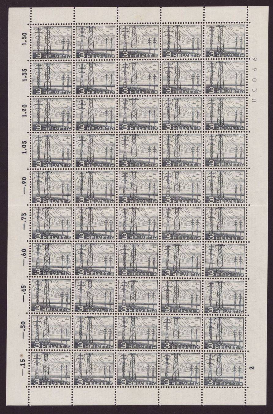 Tutti i francobolli: 1949 Nr.297_50er-Block_Bogen_postfrisch – Nuovo (secondo la descrizione) da Eggersriet venduto da stamp303
