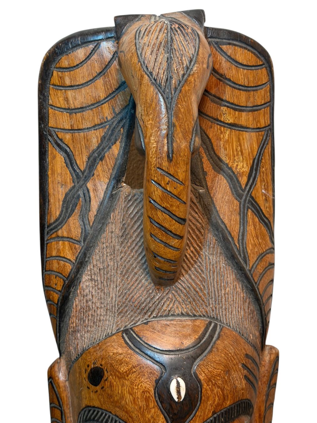 Internationale Kunst: Masque africain traditionnel en bois, parfait état! – Gebraucht aus Morges von vintix 2