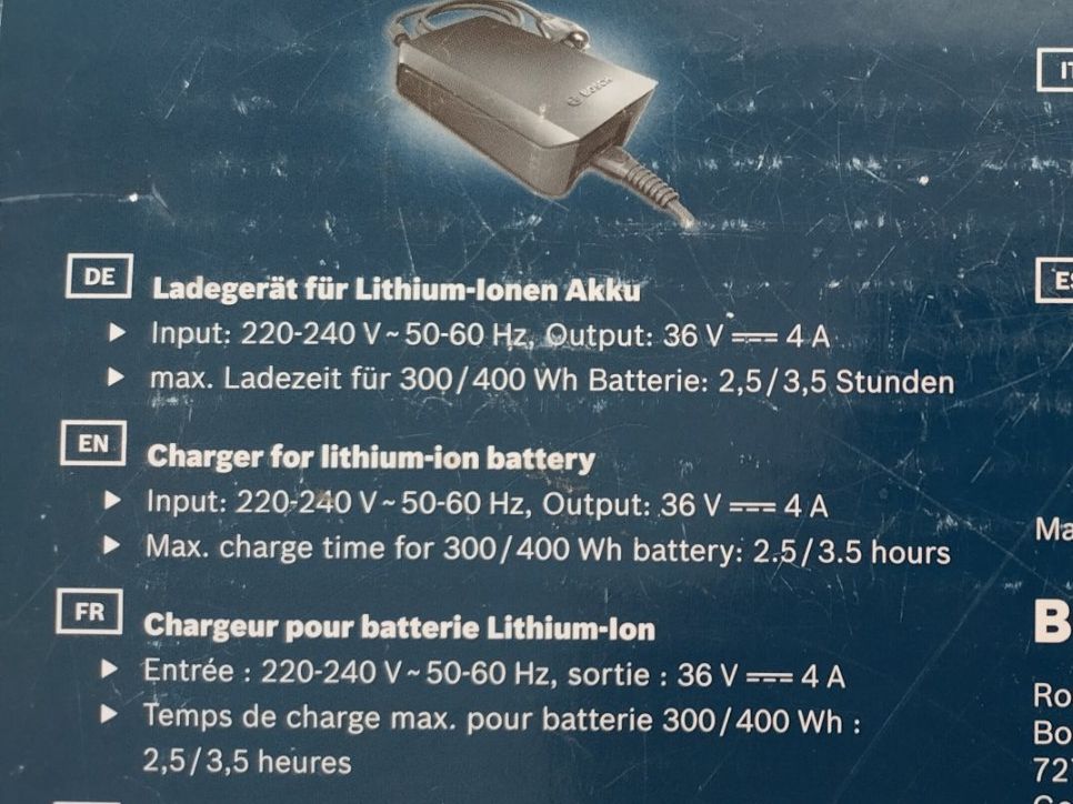 Bosch Caricabatterie: Bosch Ladegerät 36V==4A – Usato da Hombrechtikon venduto da findik 3