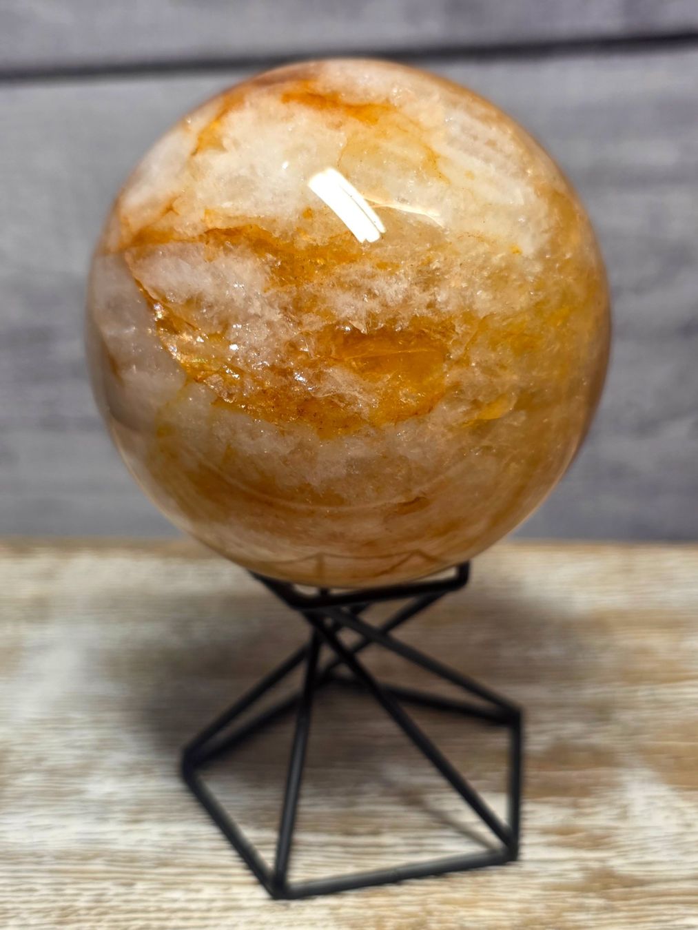 Mineralien & Heilsteine: Golden Healer Kugel 70mm 441g – Neu und originalverpackt aus Matzingen von Shay_Crystalz 2