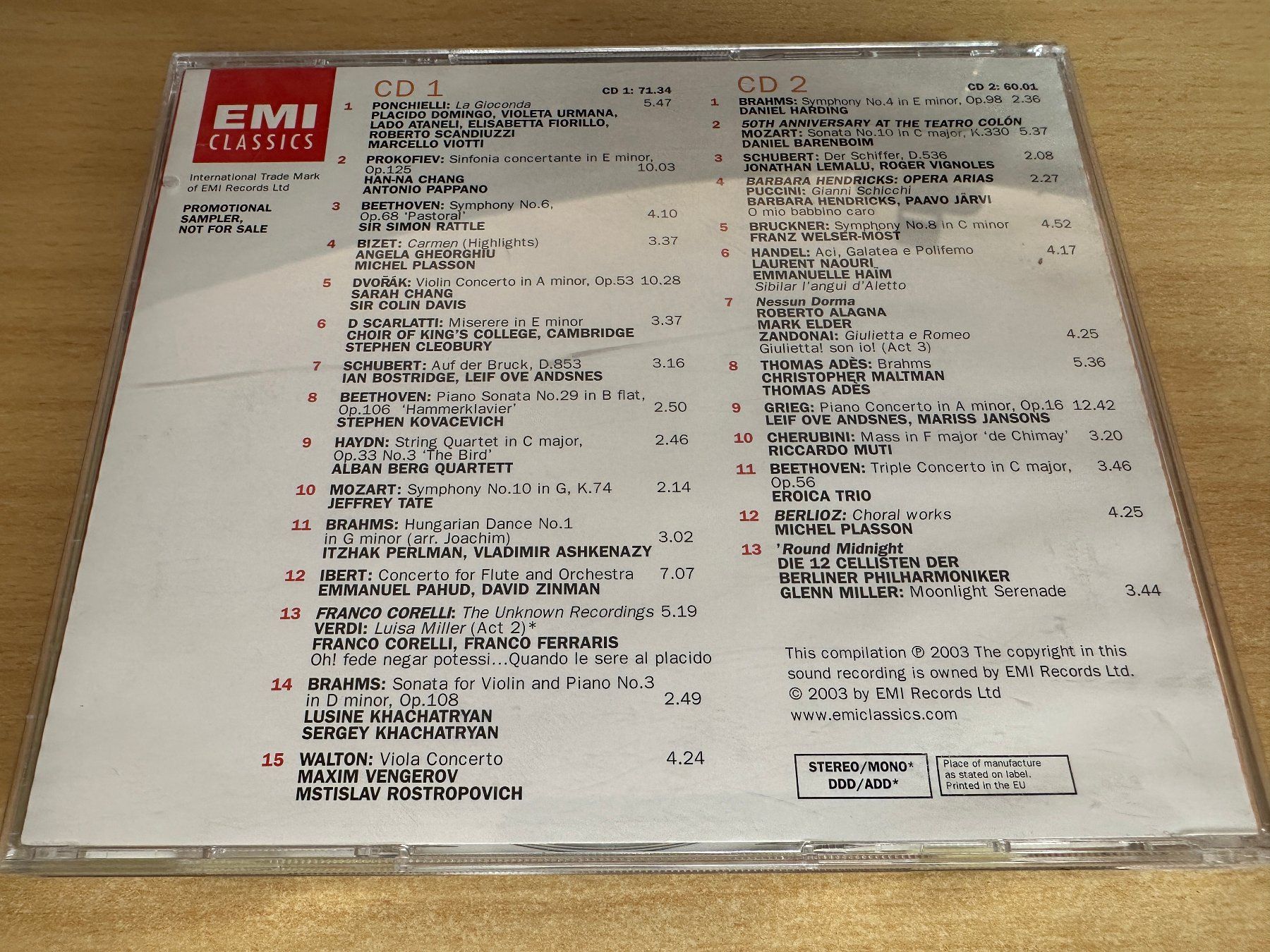 CD: G7 Classic Festival Sampler 2003 - Promo CD - 2 CD – Usato da Rikon im Tösstal venduto da Alpenmutz 1