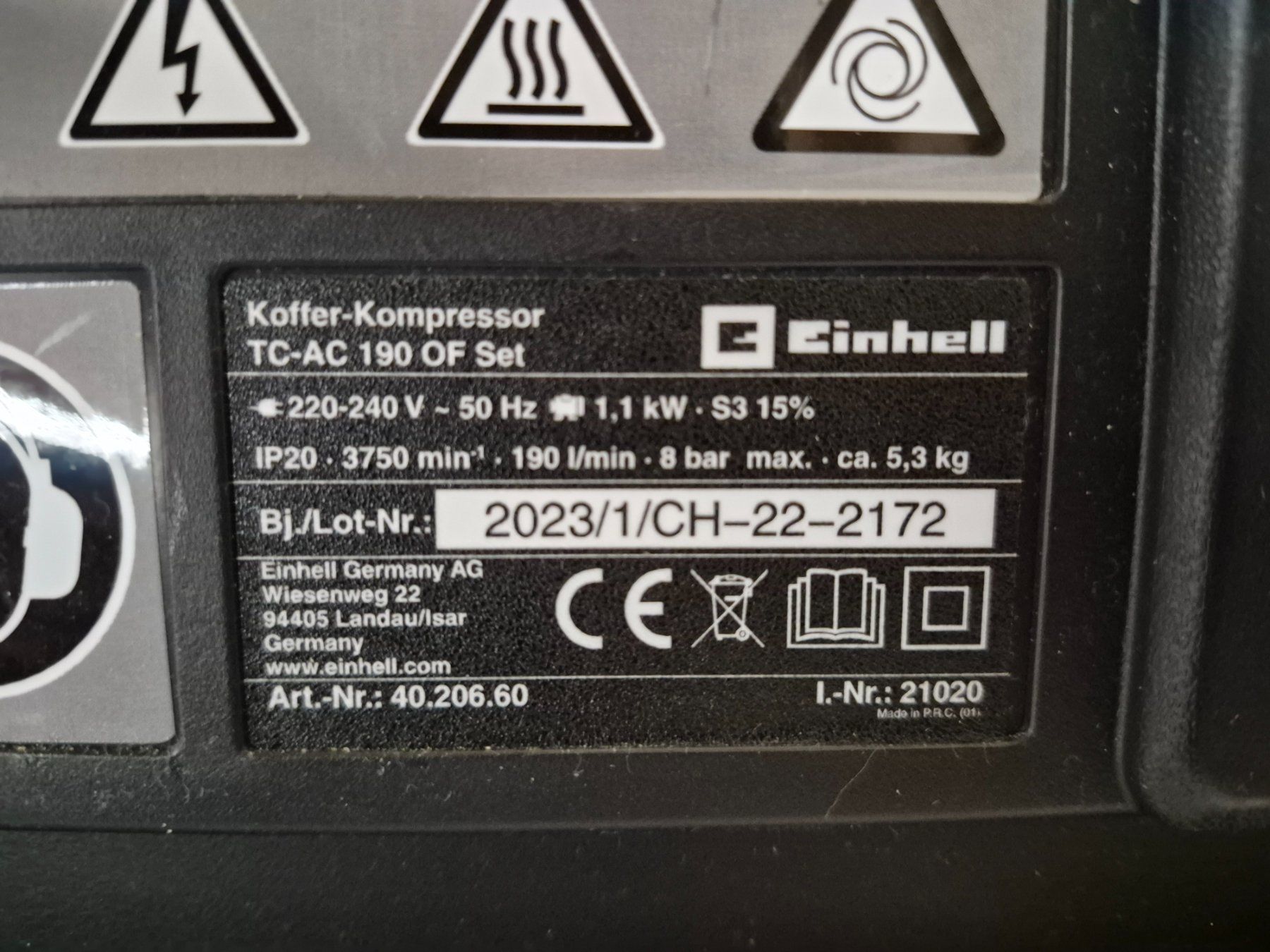 Einhell Kompressoren: 027 Einhell Koffer - Kompressor TC-AC190 – Gebraucht aus Derendingen von Meisterstuecke 2