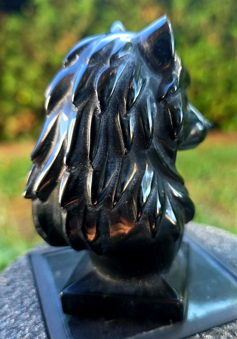 Mineralien & Heilsteine: Schwarzer Obsidian Wolf 🐺🖤✨300g – Neu und originalverpackt aus Matzingen von Shay_Crystalz 2