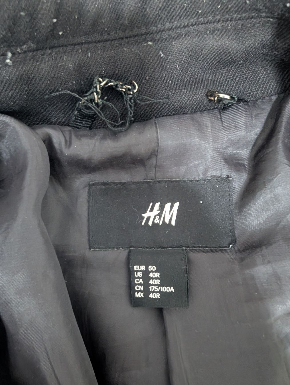 H&M Mäntel: H&M Peacoat Schwarz Gr 50 – Gebraucht aus Bern von lkslba 1