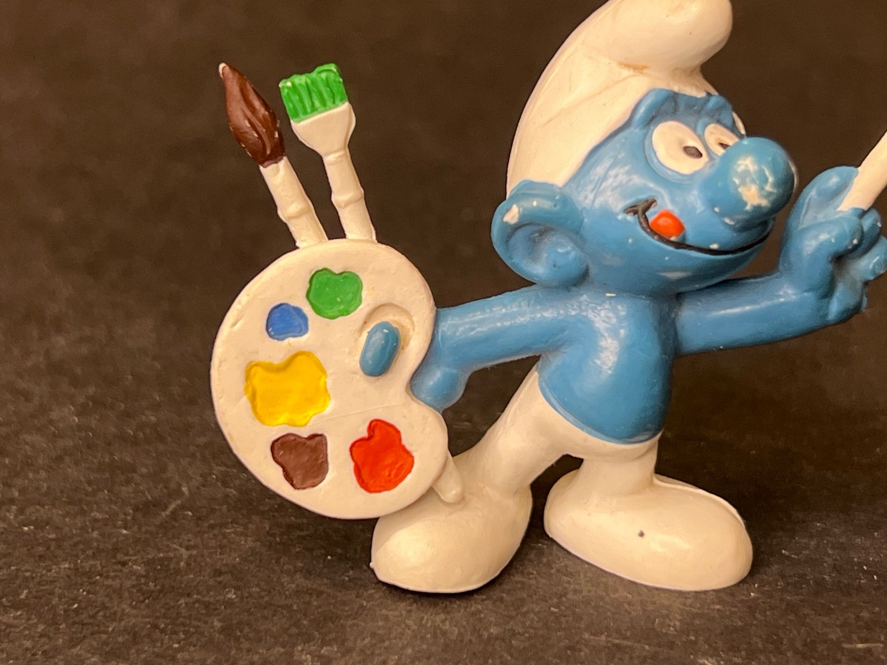 Bullyland Statuette: 20089: Maler Schlumpf - peyo Bully – Usato da Ennetbaden venduto da mapa05 4