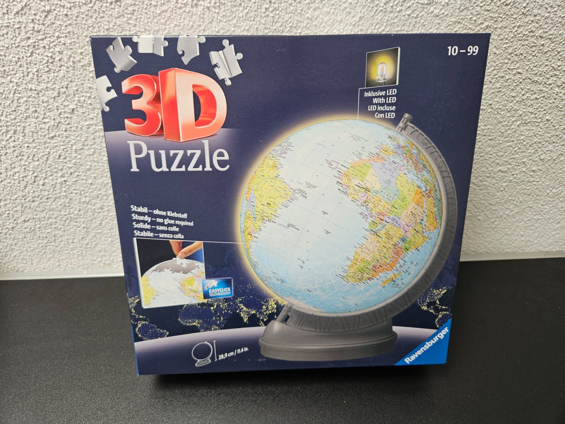 Ravensburger Puzzle: Neu - Ravensburger - 3D Puzzle Erde mit LED – Nuovo e nell'imballaggio originale da Dagmersellen venduto da Jarsetz_Restposten