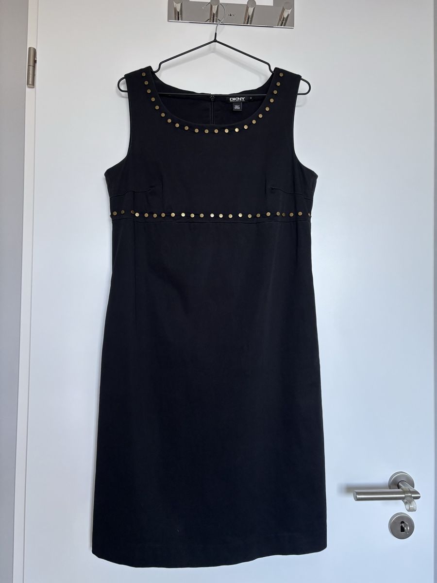 DKNY Vestiti: DKNY Designer Etui Kleid, schwarz, Gr. 38 – Usato da Neuheim venduto da ame_8dvv