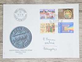 CL02 Enveloppe + Timbre Suisse 1978