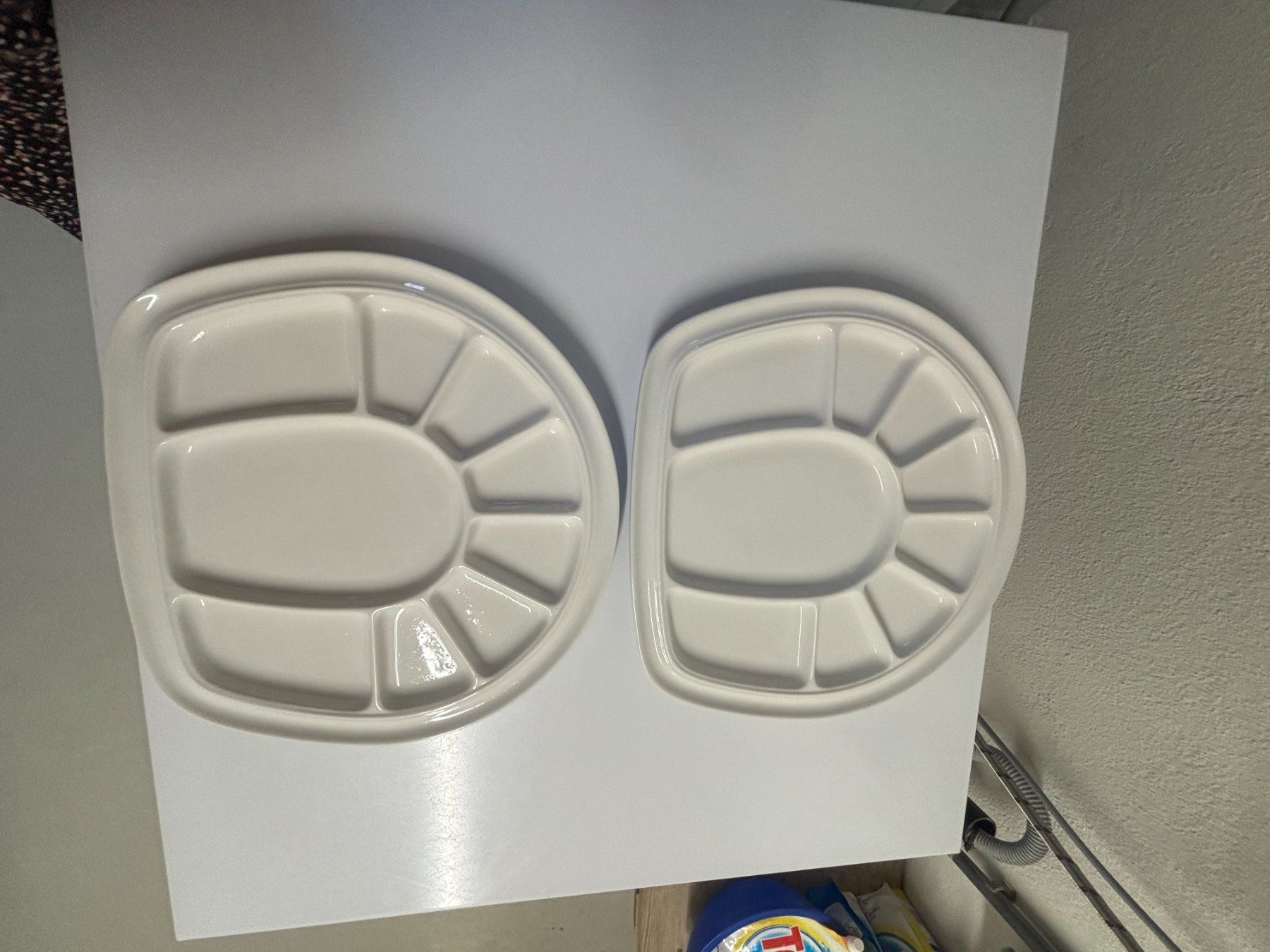 Servierplatten: 2er Set Tapas-Schalen / Servierteller, Weiss, Nr 16 – Gebraucht aus Wallisellen von ASZT 7