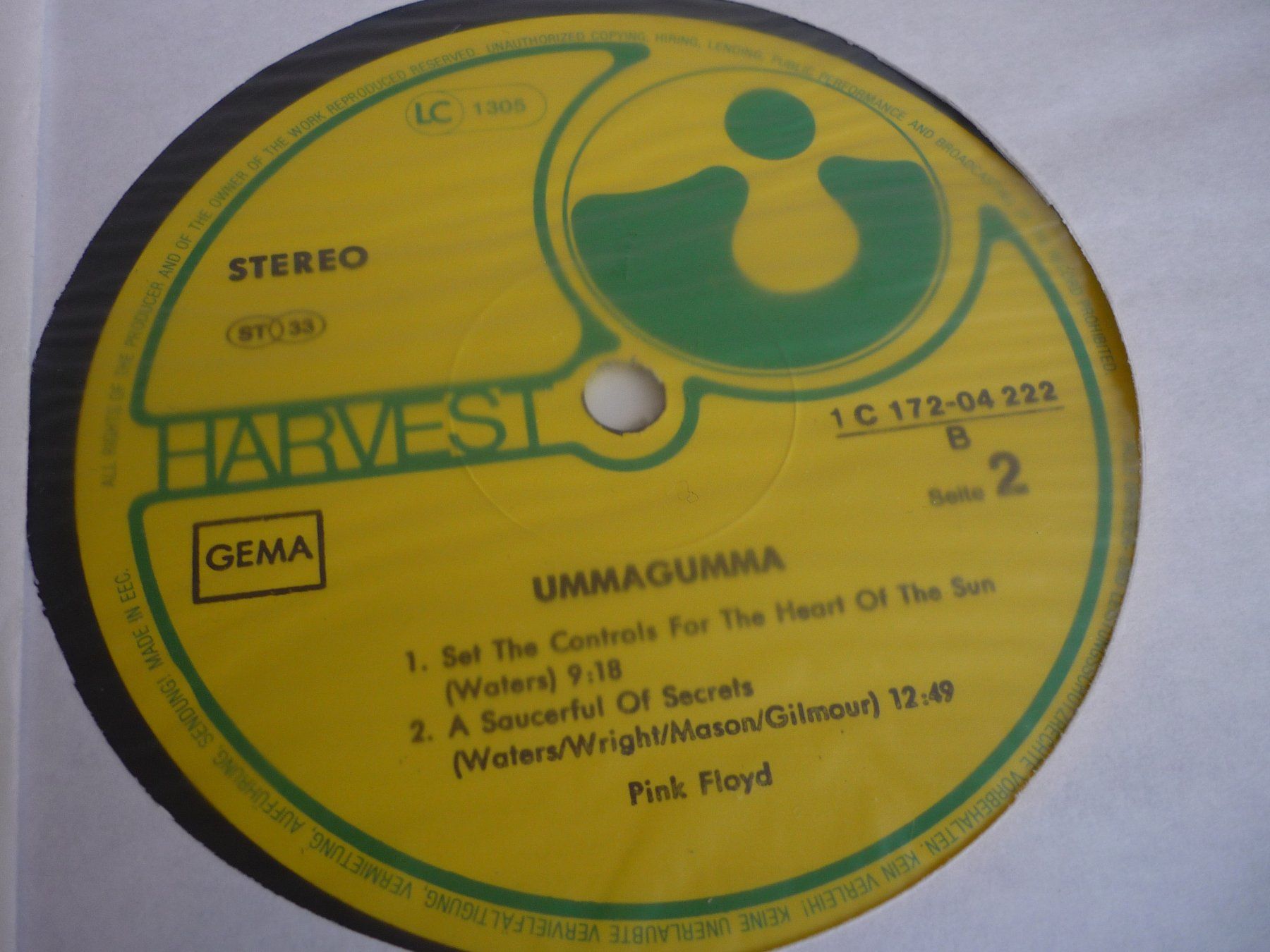 Schallplatten: 12" Vinyl - Pink Floyd - ummagumma – Gebraucht aus Beringen von zzRegal 5