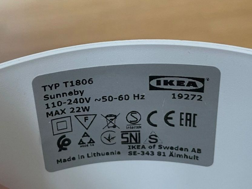 Ikea Lampadari & plafoniere: Ikea Lampe Sunneby mit Stoffverkleidung – Usato da Zürich venduto da mag_7nhl 3