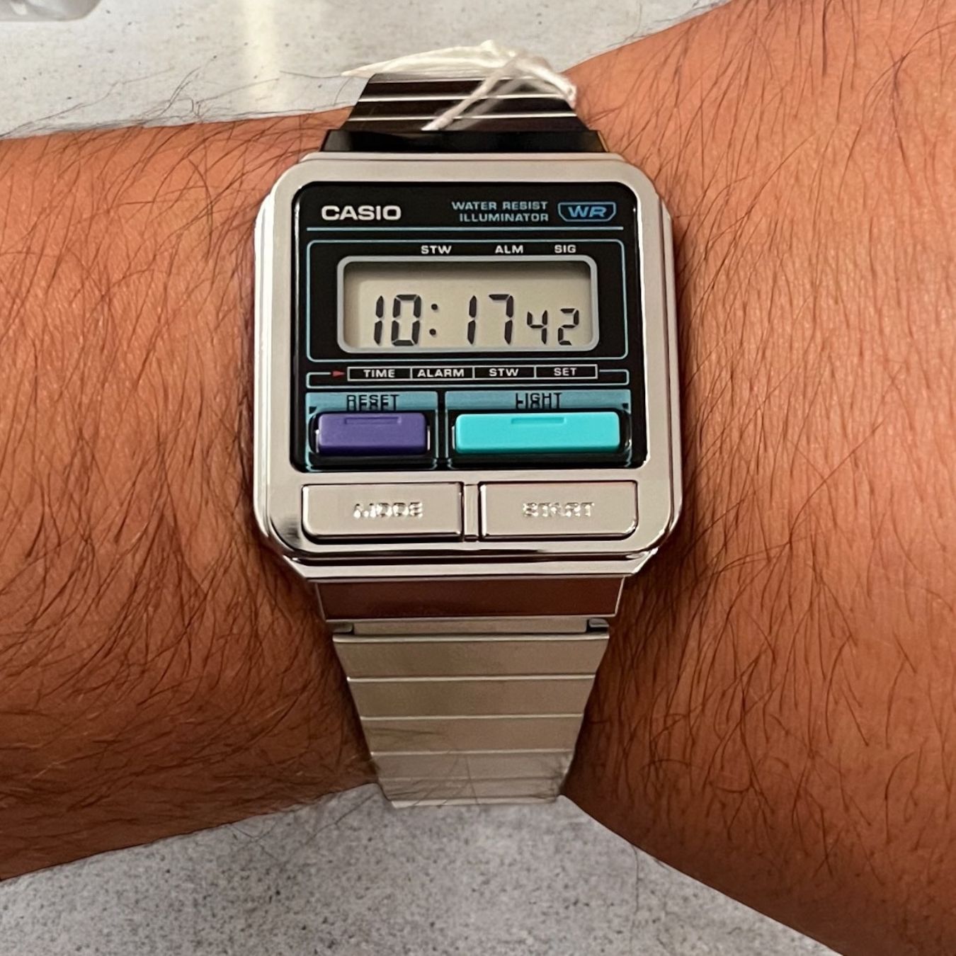 Casio Orologi: Casio Armbanduhren A120WE-1ADF – Nuovo e nell'imballaggio originale da Adlikon b.Regensdf venduto da GPITIME