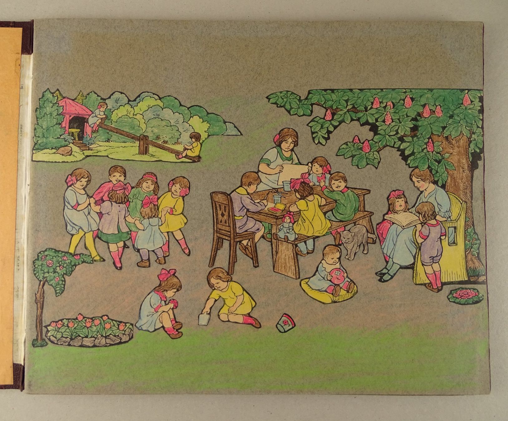 Bücher: HERBERT RIKLI: GRUPPENBILDER, KINDERBUCH UM 1910 – Gebraucht aus Grüningen von Kartensammler 2