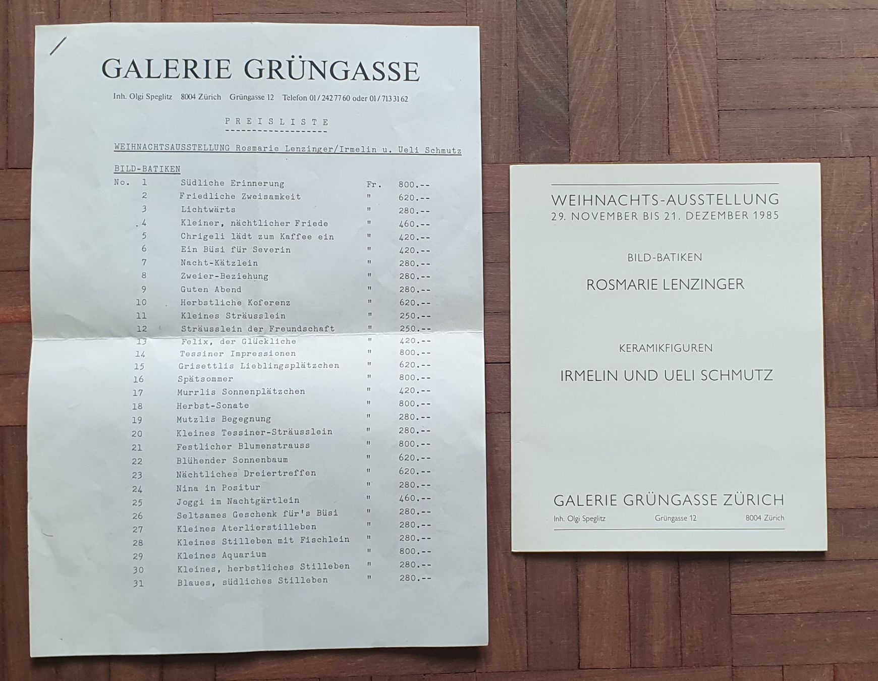 Foto & Immagini: 2 Bilder Batik, Rosemarie Lenzinger – Usato da Kreuzlingen venduto da Rschweiz1 4