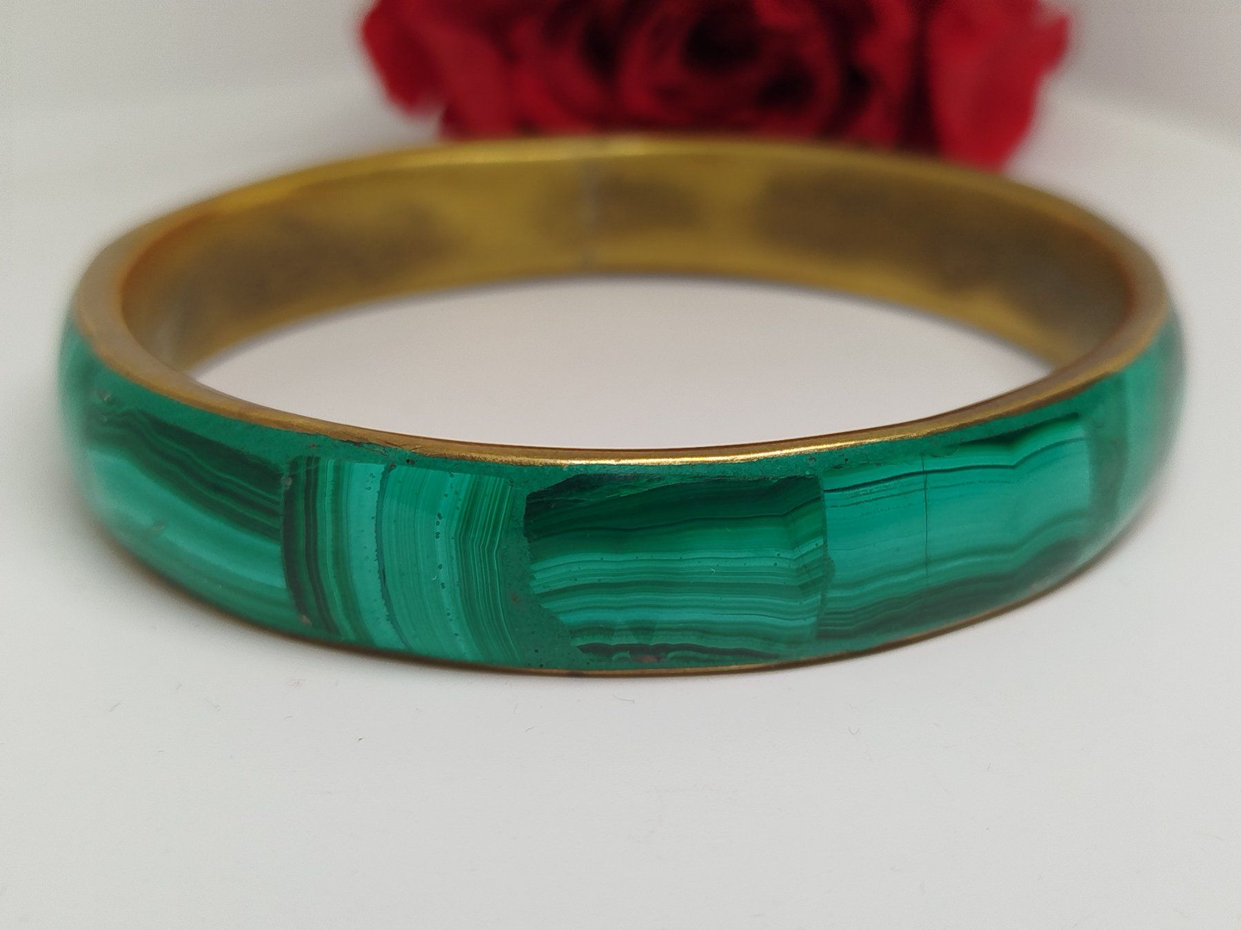 Bracciali & Braccialetti: Malachit Armreif Vintage Stil, Messing – Usato da Rupperswil venduto da Annet.Dann888 3