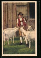 AK Appenzeller Gaisbub in Tracht